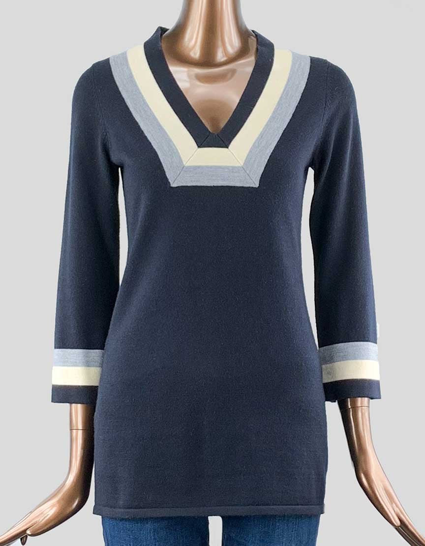 Tory burch 2025 striped sweater