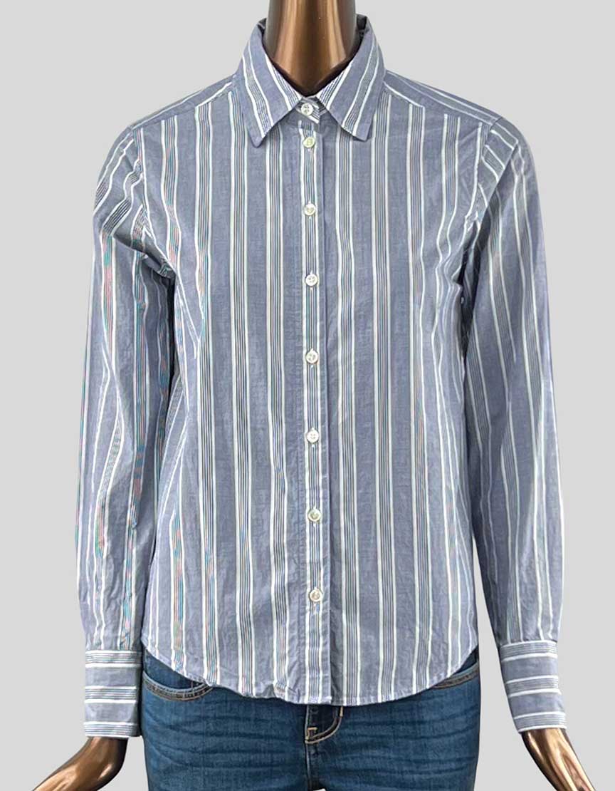 Banana Republic Chambray Button-Front Shirt - X-Small – LuxAnthropy