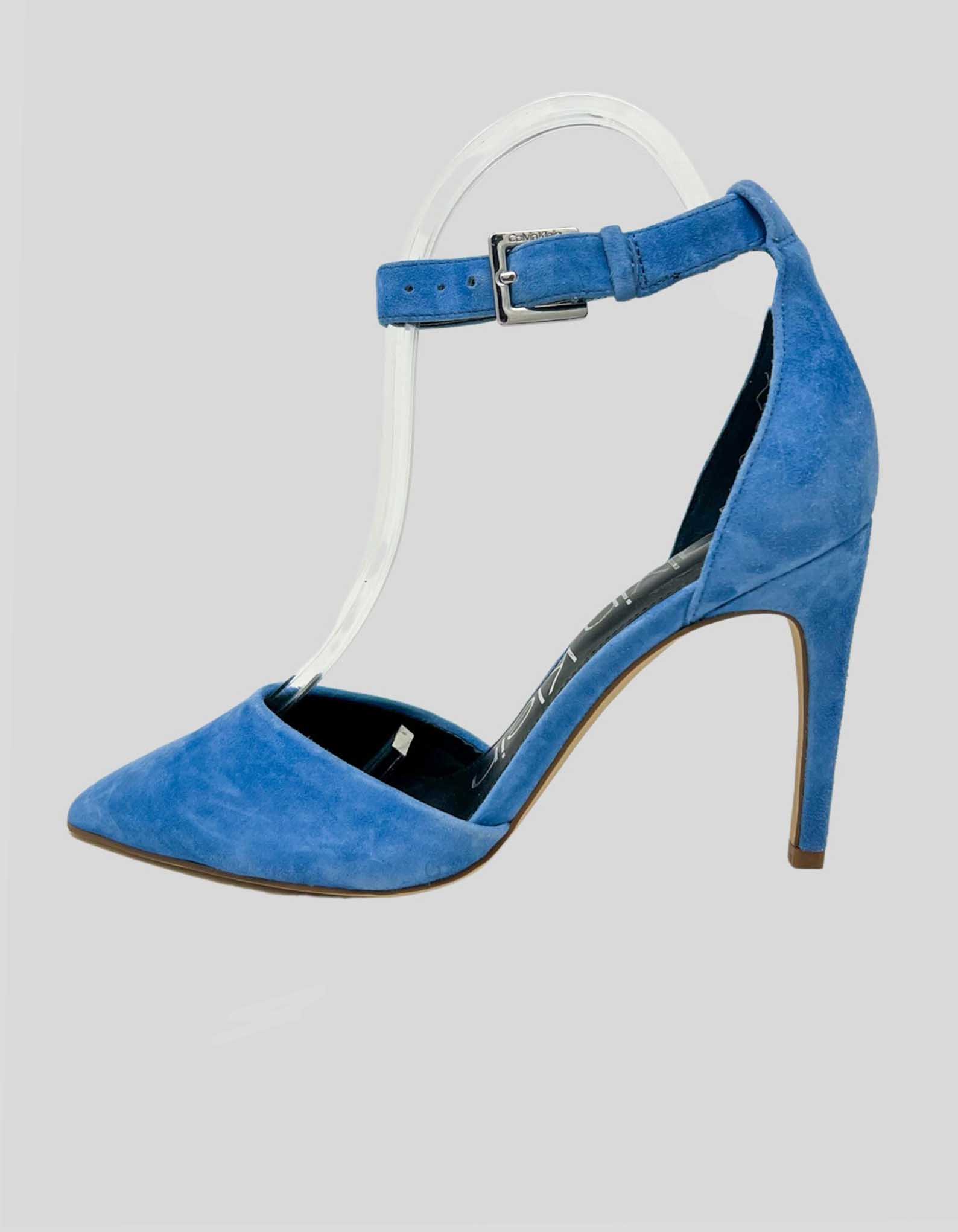 Calvin klein suede heels online