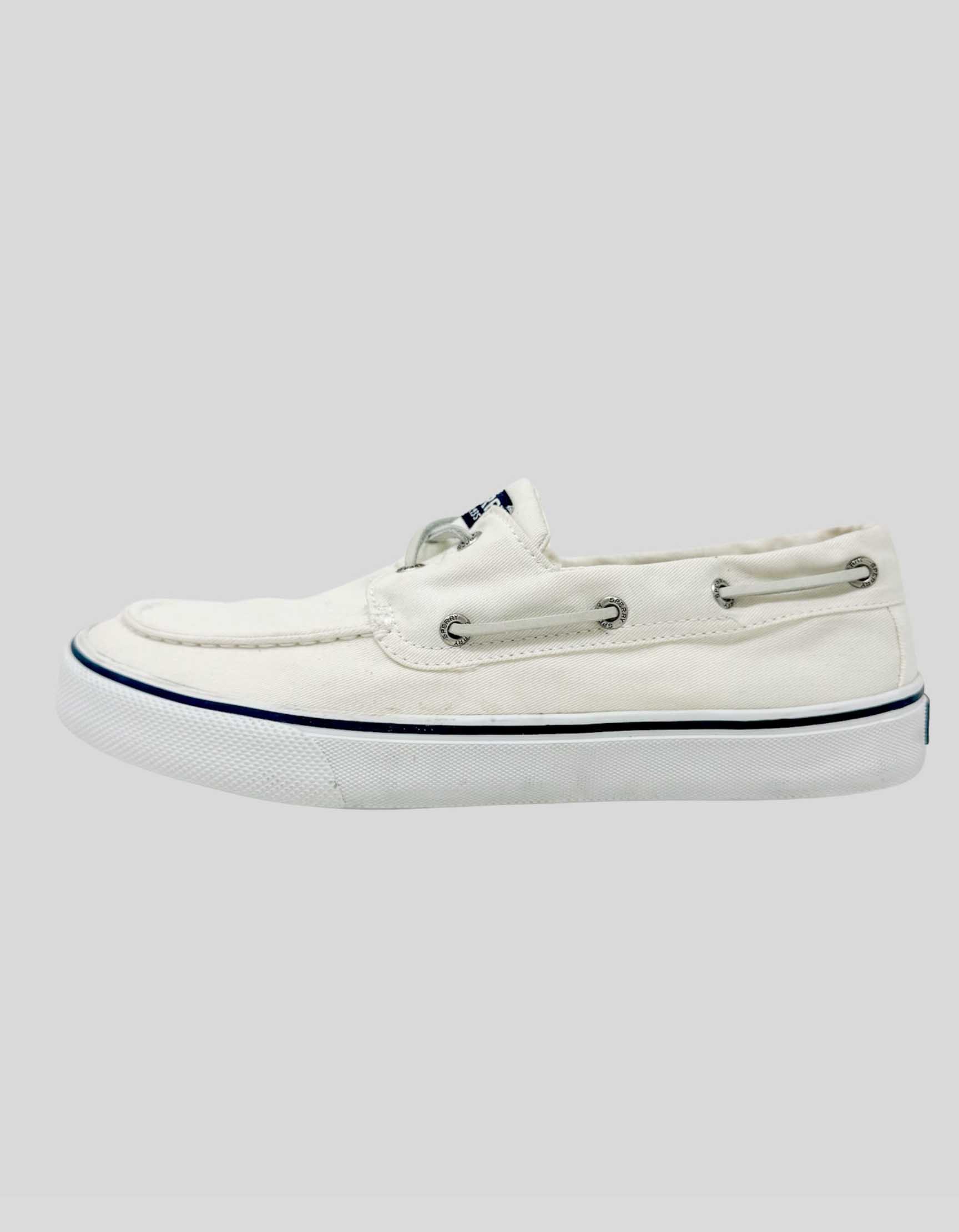 Sperry canvas deck shoes online