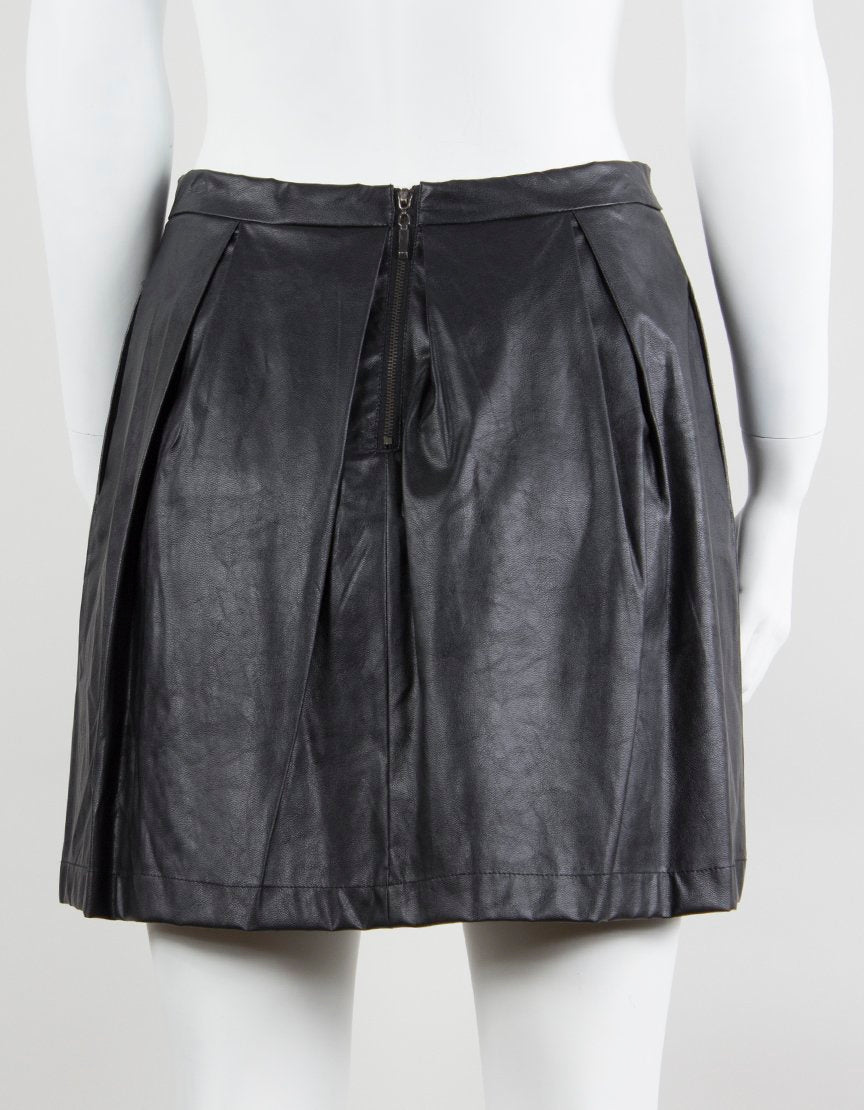 Vince pleated mini outlet skirt