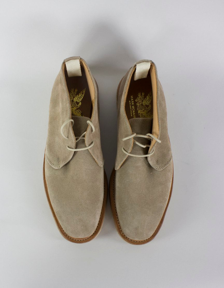 Mark Mcnairy Tan Suede Chukkas With Crepe Soles Size 9