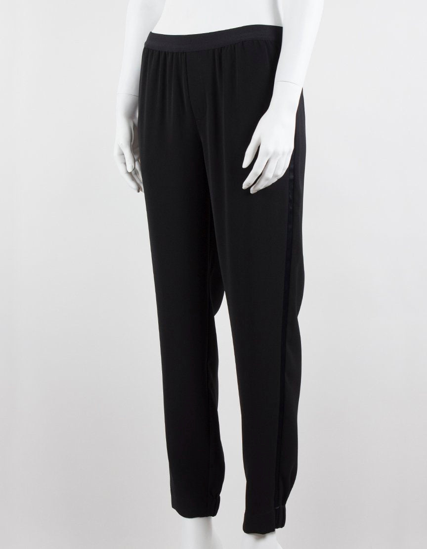 Womens black pull 2024 on dress pants