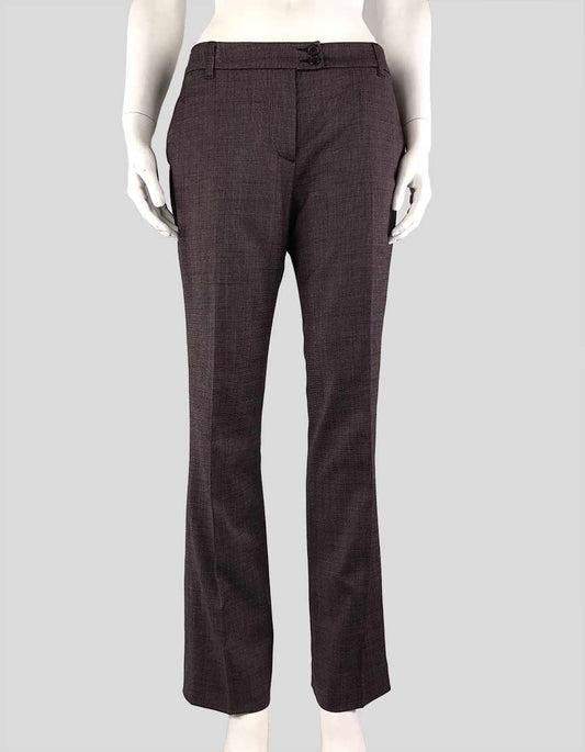 Etro Flat Front Straight Pants With Side Pockets 44 IT