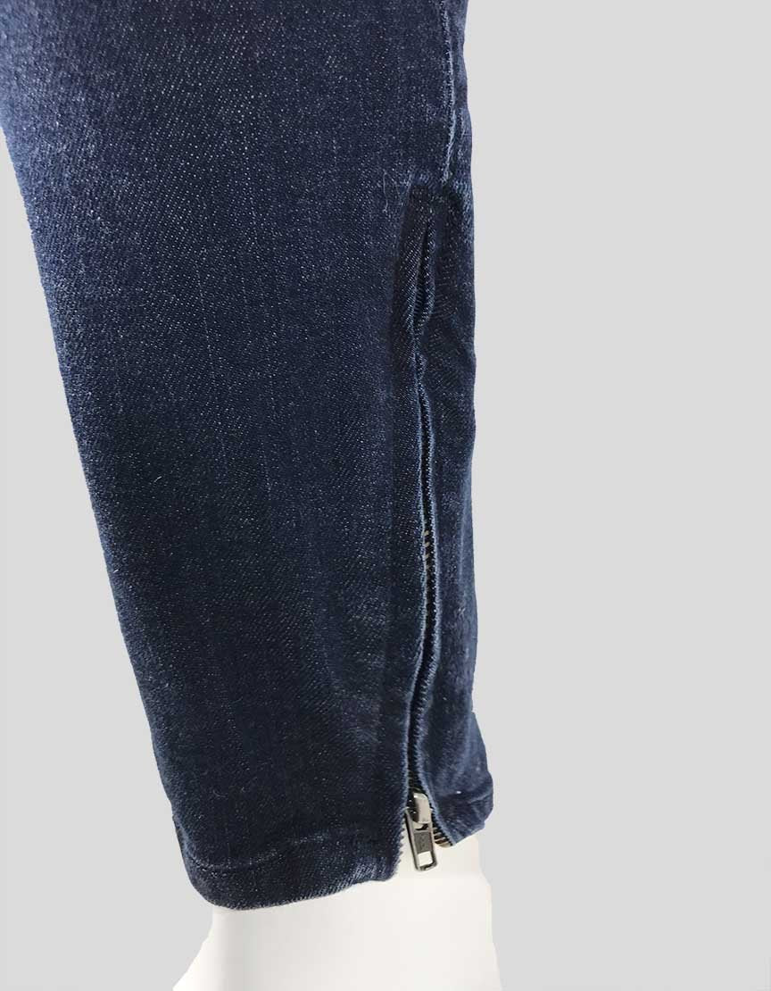 Current Elliott Le Lac D Argent Zip Jeans Size 27