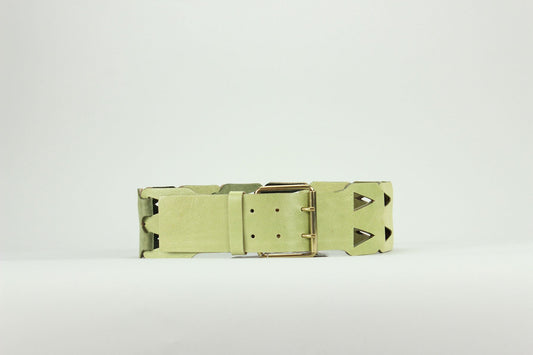 Streets Ahead Black Dark Grey Light Grey Leather Weave Waist Belt