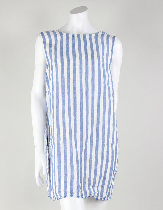 REFORMATION Candy Stripe Linen Dress - Medium