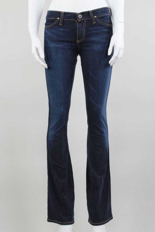 AG Adriano Goldschmied The Legend Flared Low Rise Zip Front Jeans - 25 US