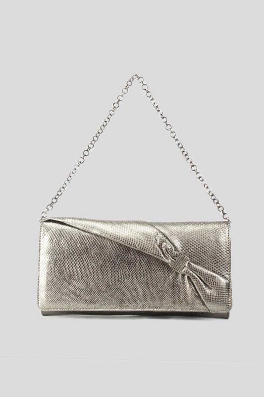 Salvatore Ferragamo Metallic Bronze Evening Shoulder Bag