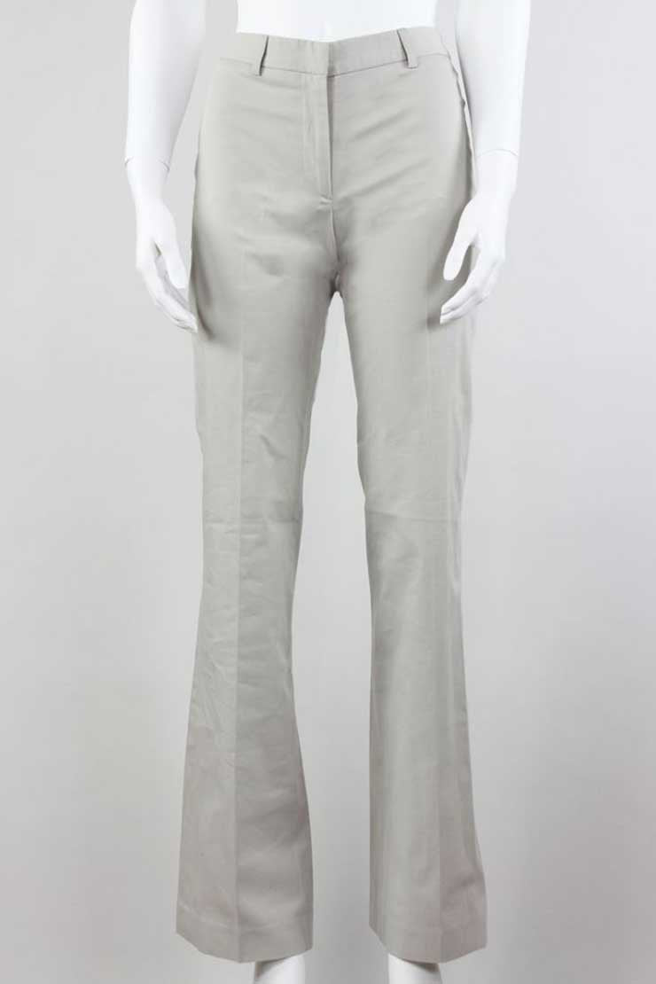 Theory Wide Legged Classic Cotton Pants - 2 US