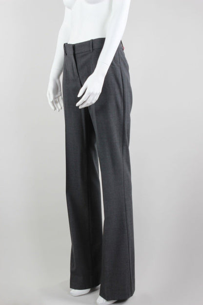 Theory Wide Legged Classic Pants Flat Front With Pockets And Belt Loops Size 8