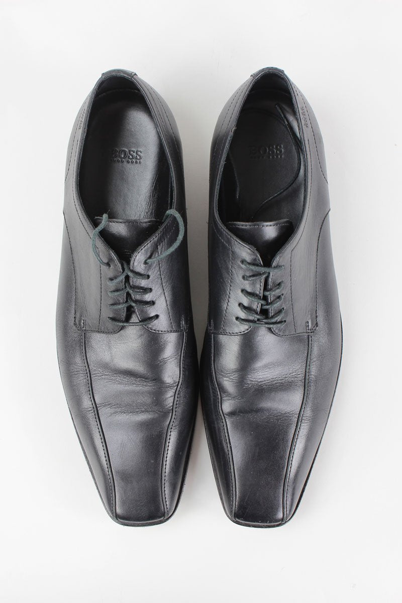 Hugo Boss Black Lace Up BUSiness Shoes Size 10.5