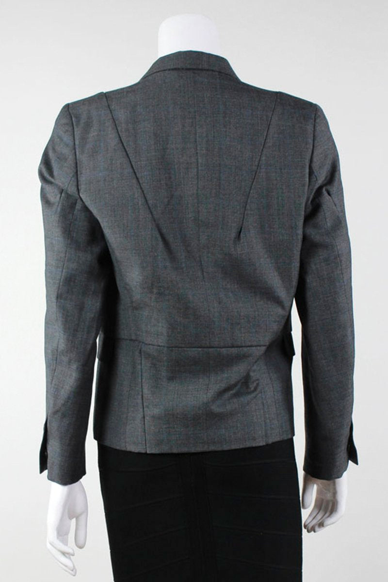 Maison Martin Margiela One Front Button Three Front Pockets Grey Blazer - 42 IT