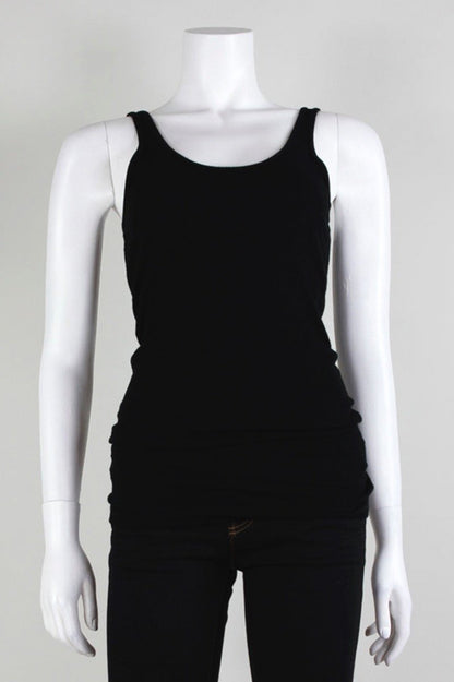 James Perse Scoop Neck Classic Ribbed Tank Top Size 2