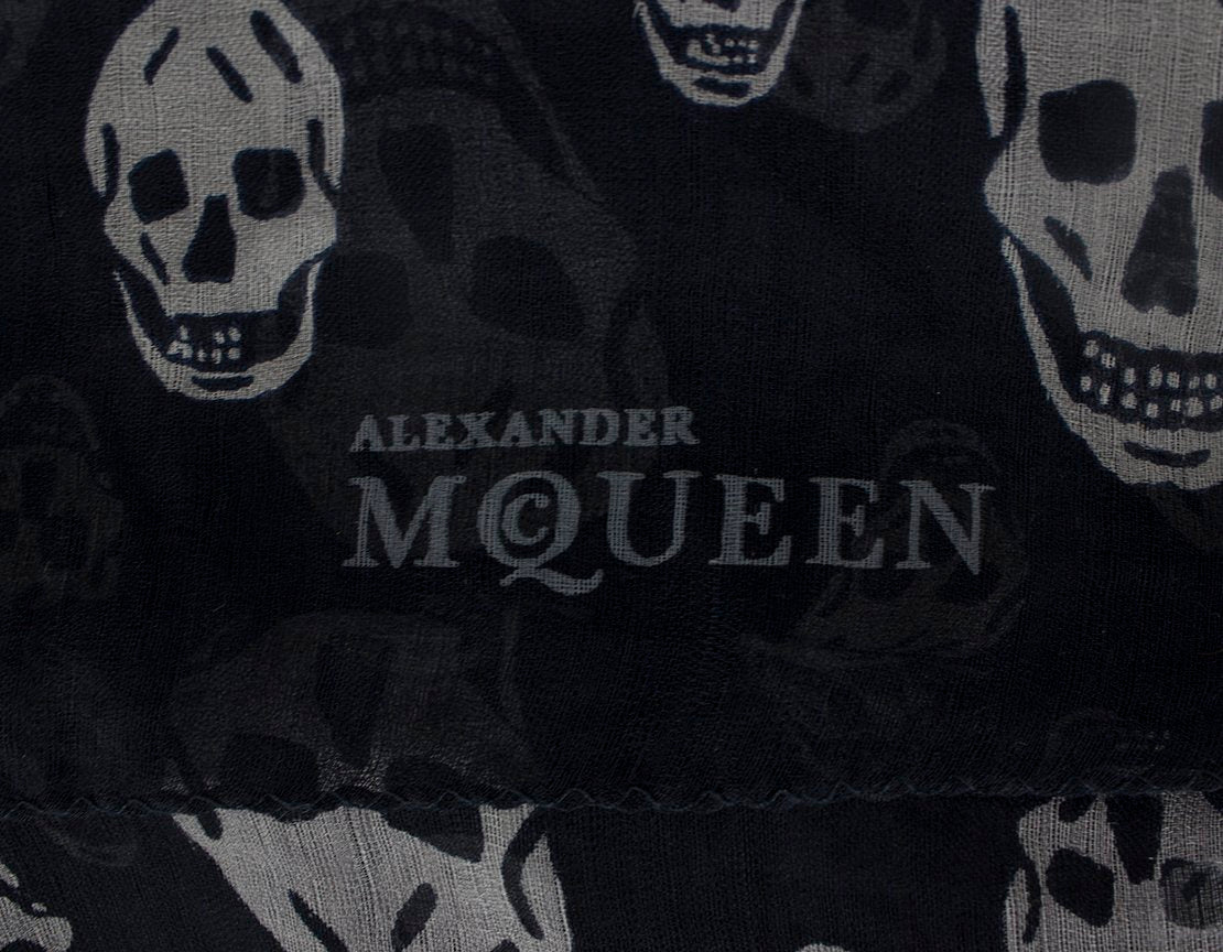 Alexander McQueen Skull Print Design Scarf