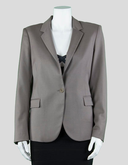 Theory One Button Collared Blazer With Front Pockets - 10 US