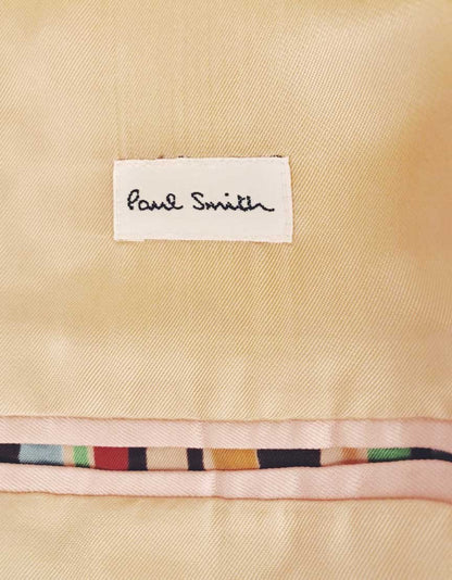 Paul Smith Linen Two Button Front Blazer With Five Button Detail At Cuffs 52 It