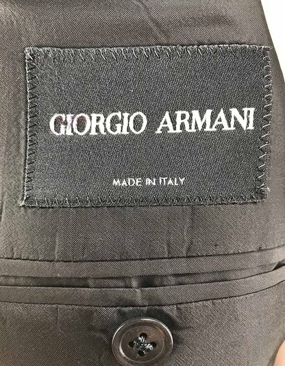 Giorgio Armani Wool And Cashmere Black Suit 44 R US