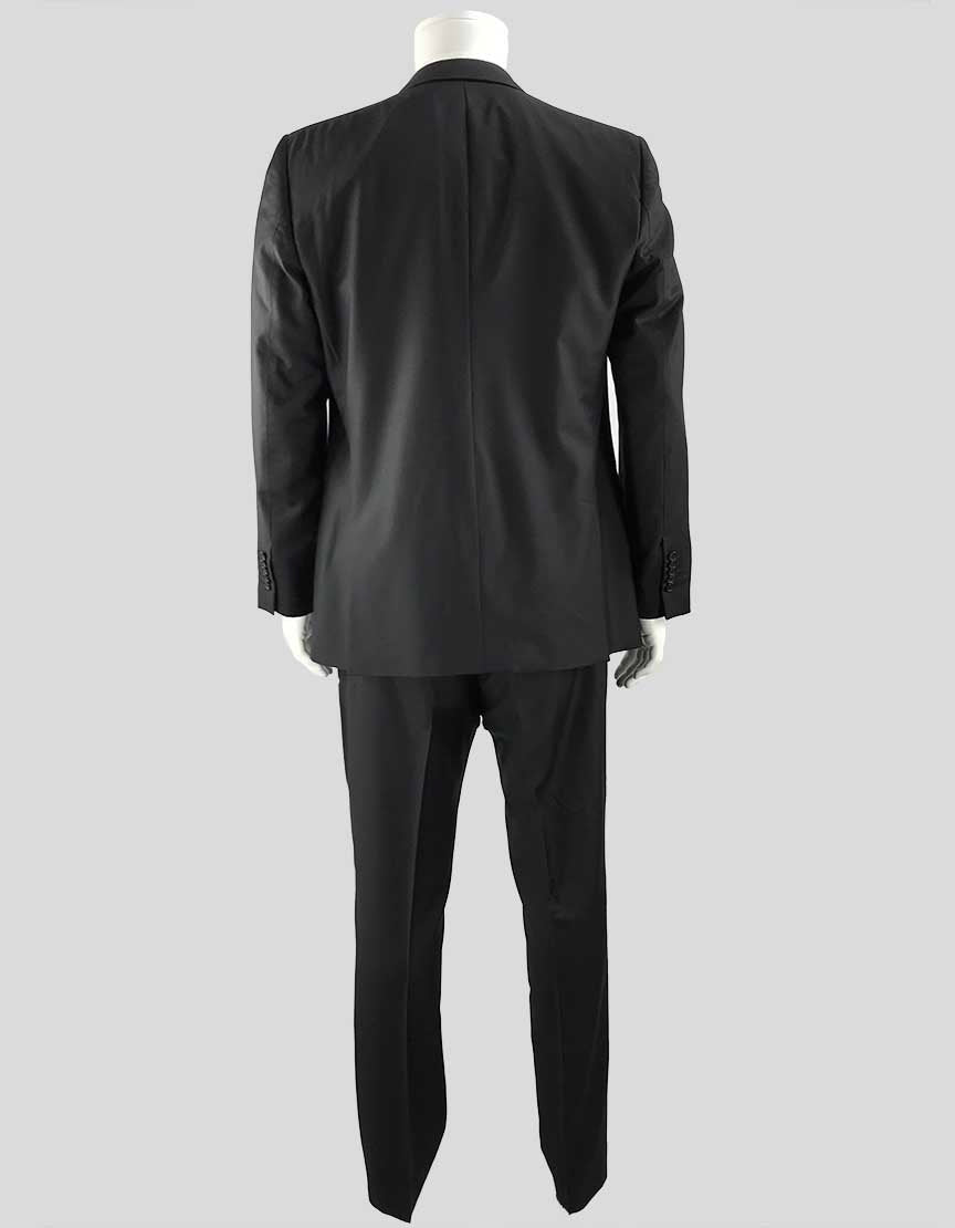 Giorgio Armani Wool And Cashmere Black Suit 44 R US