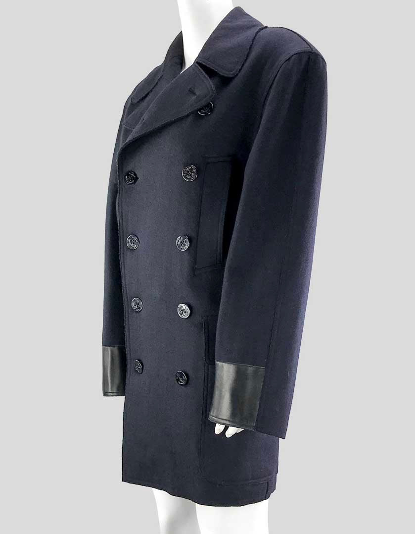 Jean Paul Gaultier Wool Pea Coat - 8 US