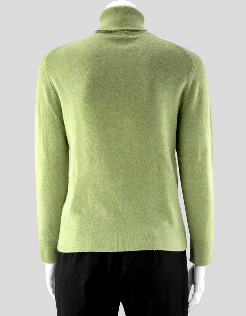 TSE Green Cashmere Turtleneck Sweater - Medium