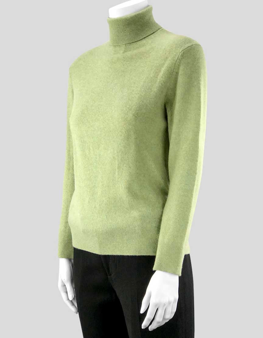 TSE Green Cashmere Turtleneck Sweater - Medium