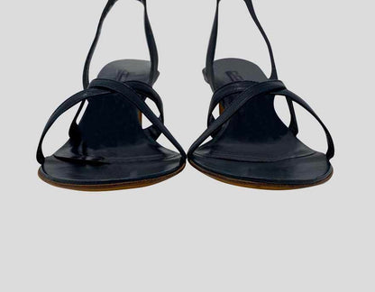 Ralph Lauren Purple Label Navy Blue Strappy Sandals - 7.5 US