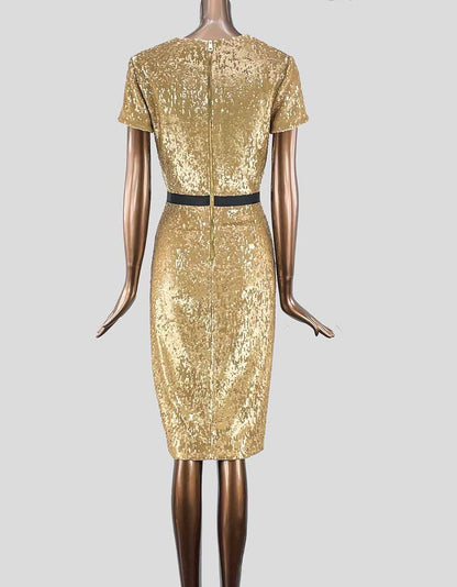 BURBERRY LONDON Gold Evening Dress - 6 US