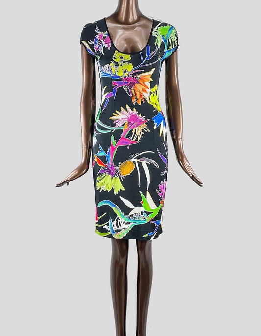 JUSt Cavalli Printed Mini Dress Size Medium