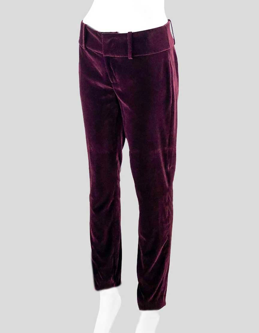 Alice and olivia velvet hot sale pants