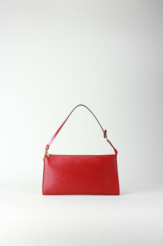 Louis Vuitton Red Epi Pouchette