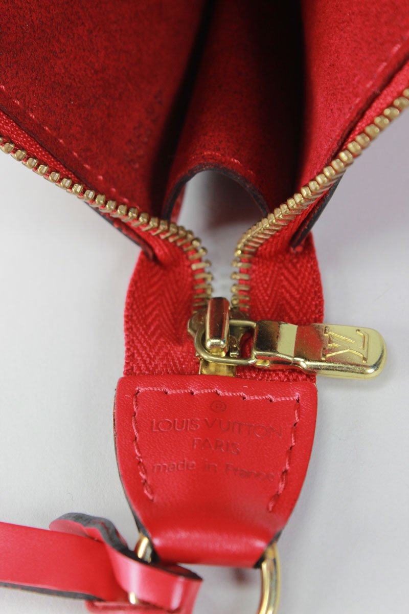 Louis Vuitton Red Epi Pouchette