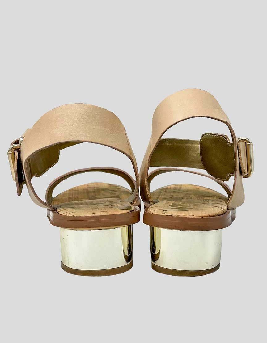 Clarks Womens Reyna Glam Faux Leather Flat Sandals 9.5 Medium White | eBay