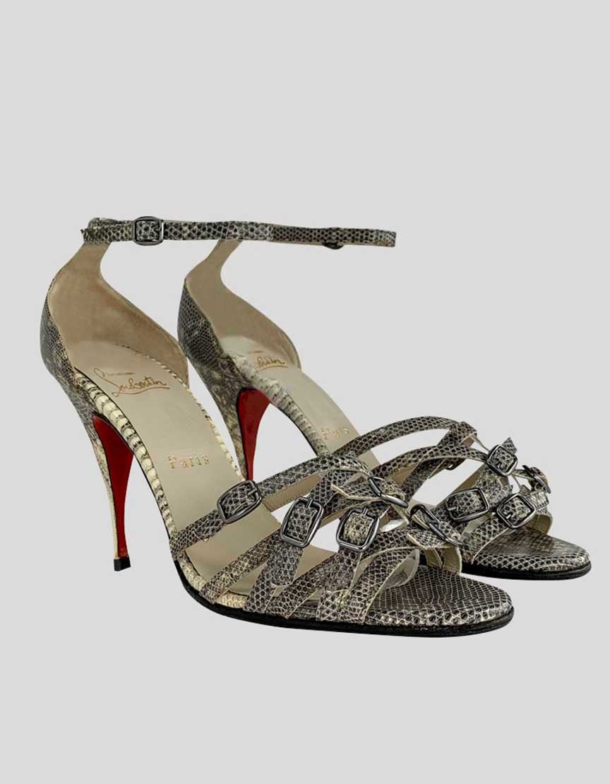 Louboutin python best sale