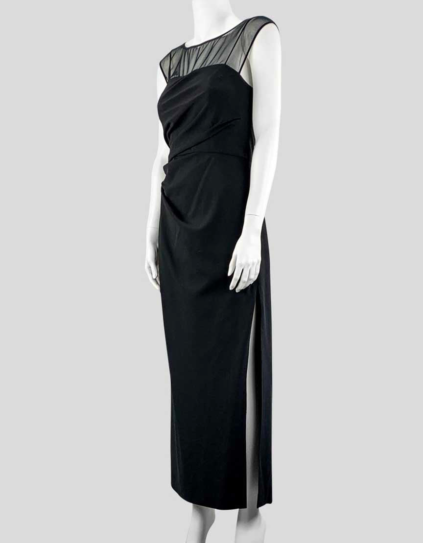 Vera wang 2025 black cocktail dress