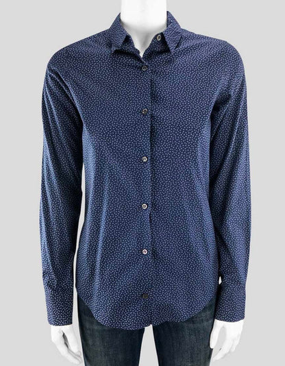 Barneys New York Blue Button Down Women 36 It