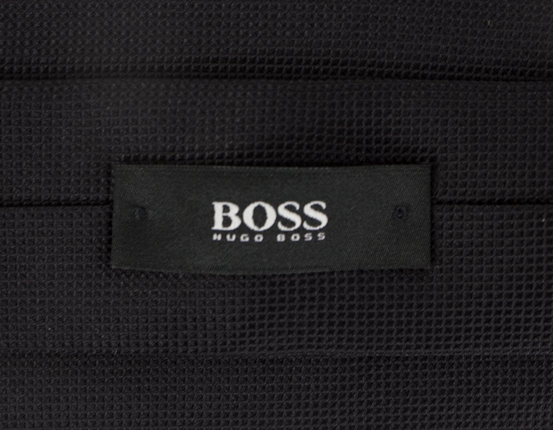 Boss Hugo Boss Black On Black Small Tweed Like Patterned Tie