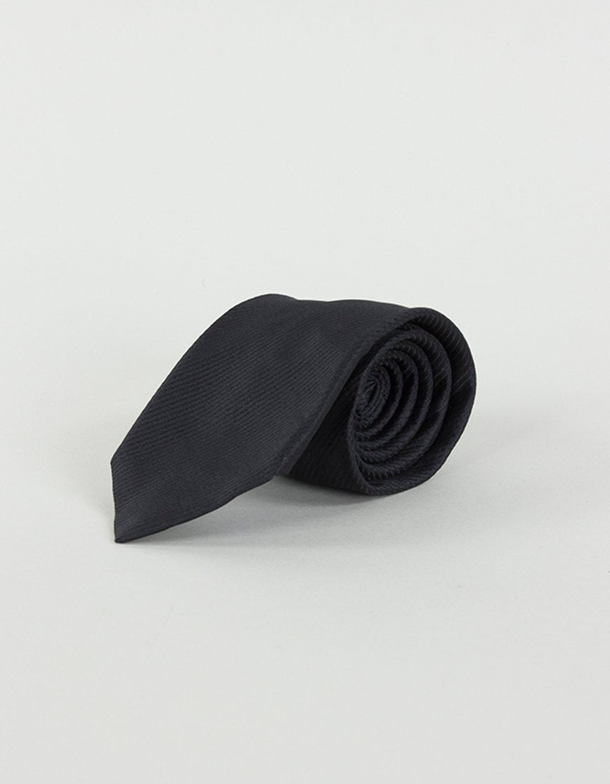 Boss Hugo Boss Black On Black Striped Tie