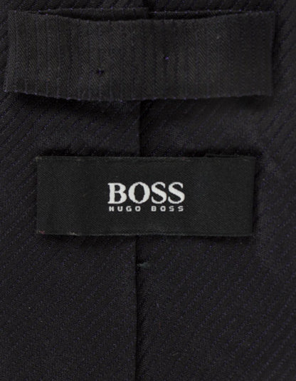 Boss Hugo Boss Black On Black Striped Tie