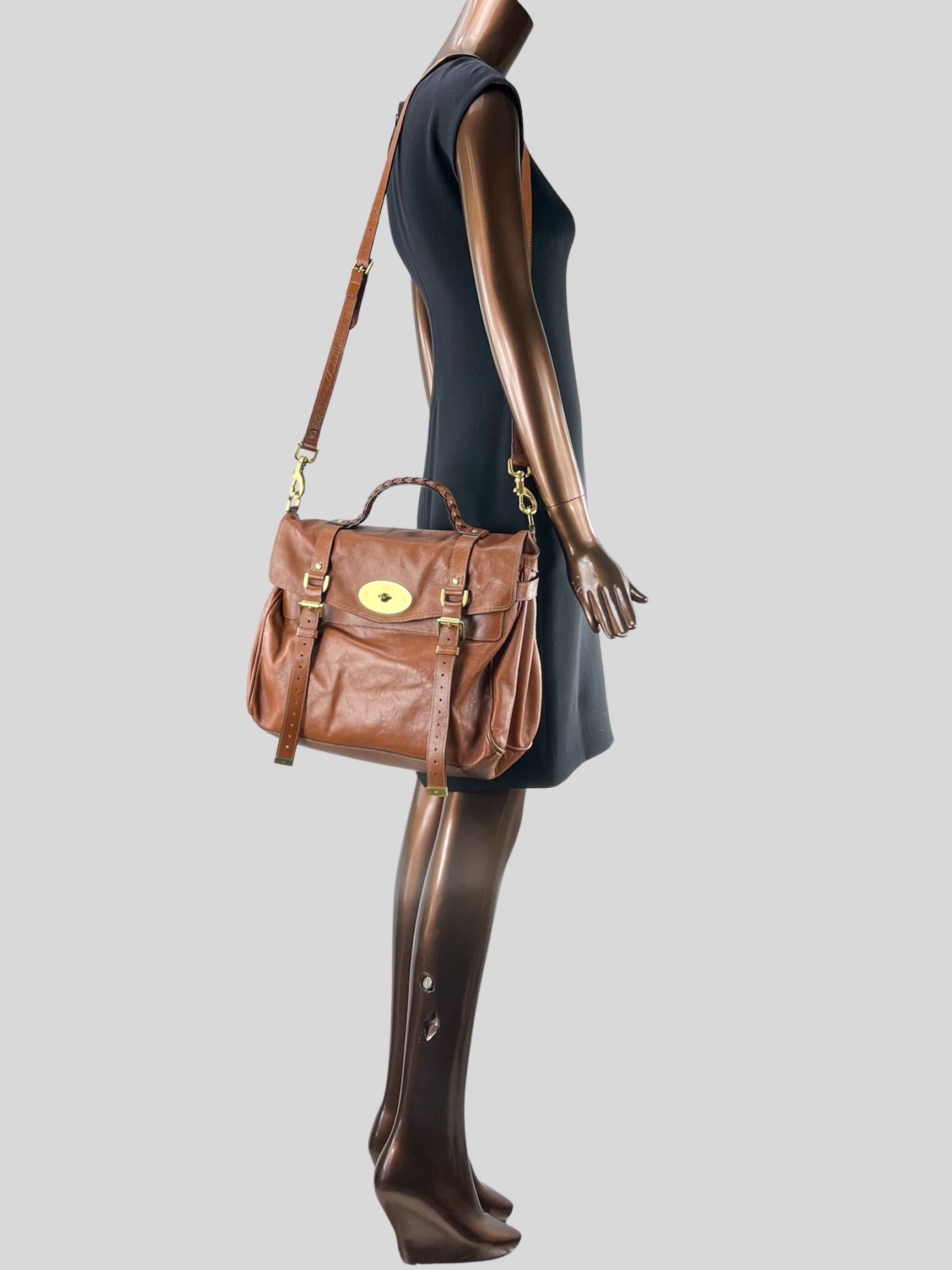 Mulberry Mini Alexa Heavy Grain In Brown | ModeSens