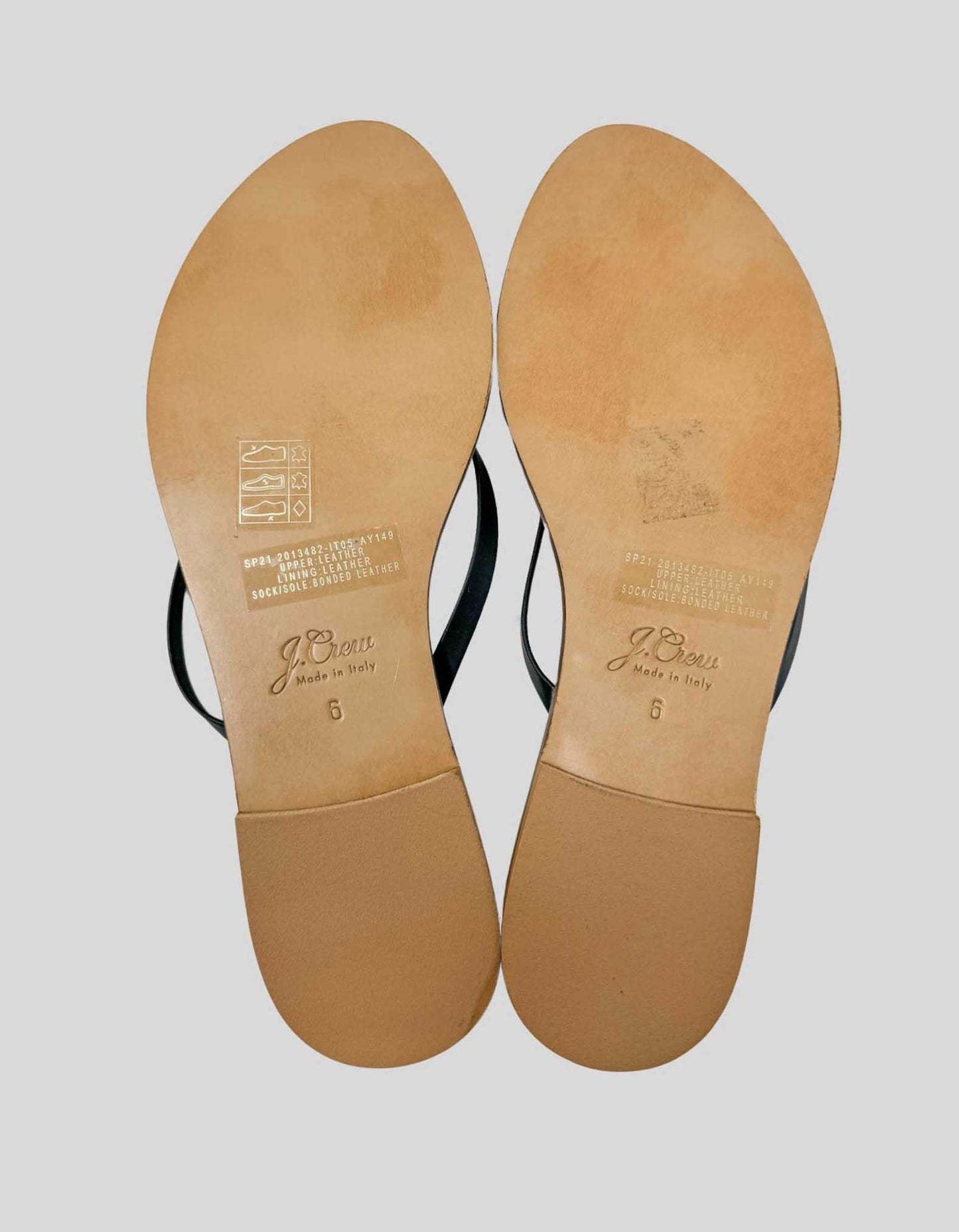 J. CREW Thong Slide Sandal - 6 US