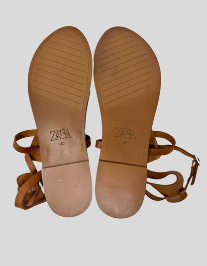 ZARA Thong Sandals - 40 IT | 10 US