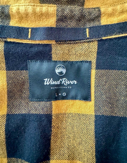 WIND RIVER Long Sleeve Flannel Shirt - Large