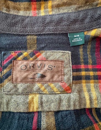 ORVIS Heavy Flannel Shirt - Medium