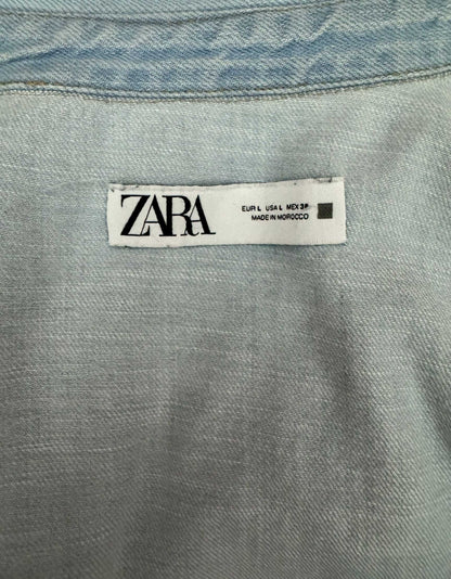 ZARA Denim Shirt Jacket - Large