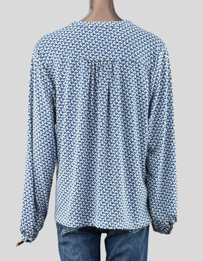 CLEO Blue Blouse - X-Large