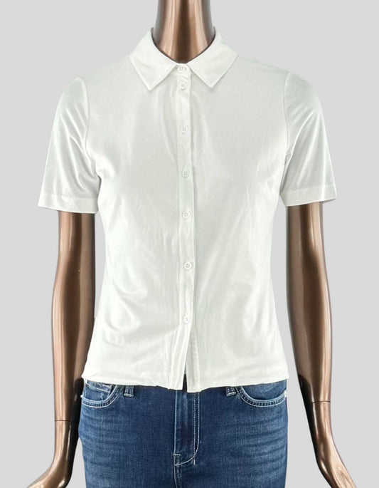 RW&CO. Short-Sleeve Buttoned-Down Blouse