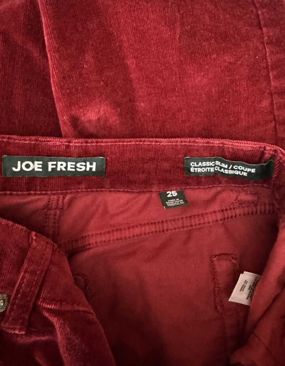 JOE FRESH Classic Slim Corduroy Pants - 25 US