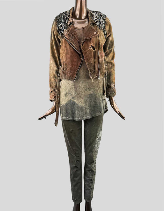 THE WALKING DEAD Women's 'Metalhead Walker' 3-Piece Costume - Medium