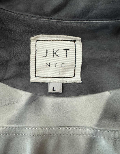 JKT NYC Leather Biker Jacket - Large